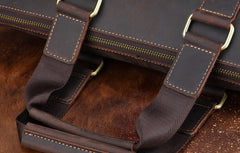 Cool Leather Briefcase 13inch Handbag Work Bag Business Bag Shoulder Bag For Men - iwalletsmen
