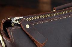 Cool Leather Briefcase 13inch Handbag Work Bag Business Bag Shoulder Bag For Men - iwalletsmen