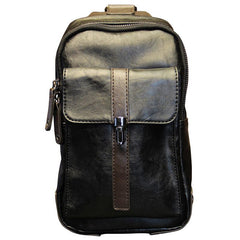 Cool Leather Slings Bag for Men Chest Bag Sling Shoulder Bag For Men - iwalletsmen
