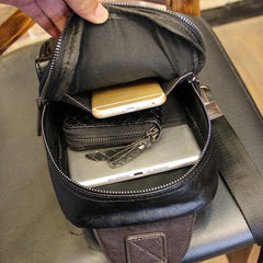 Cool Leather Slings Bag for Men Chest Bag Sling Shoulder Bag For Men - iwalletsmen