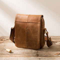 Cool Leather Small Mens Messenger Bags Shoulder Bags for Men - iwalletsmen