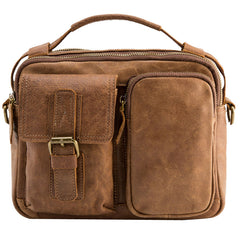Cool Leather Small Mens Messenger Bags Small Shoulder Bags  for Men - iwalletsmen