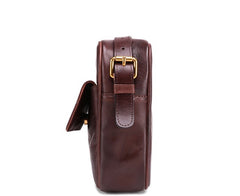 Cool Leather Small Side Bag Messenger Bag Small Shoulder Bags For Men - iwalletsmen