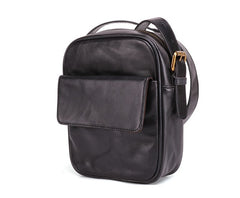 Cool Leather Small Side Bag Messenger Bag Small Shoulder Bags For Men - iwalletsmen