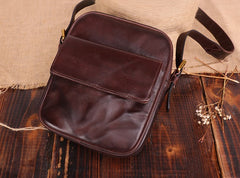 Cool Leather Small Side Bag Messenger Bag Small Shoulder Bags For Men - iwalletsmen