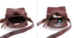 Cool Leather Small Side Bag Messenger Bag Small Shoulder Bags For Men - iwalletsmen