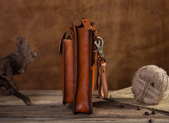 Cool Mens Leather Belt Pouch Belt Bag Waist Bag Small Shoulder Bag for Men - iwalletsmen