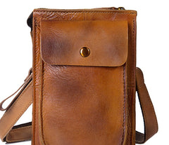 Cool Mens Leather Belt Pouch Belt Bag Waist Bag Small Shoulder Bag for Men - iwalletsmen