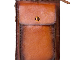 Cool Mens Leather Belt Pouch Belt Bag Waist Bag Small Shoulder Bag for Men - iwalletsmen