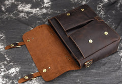 Cool Leather Mens Vintage Briefcases Work Bag Business Bag Handbag Laptop Bag For Men - iwalletsmen