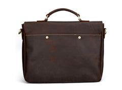 Cool Leather Mens Vintage Briefcases Work Bag Business Bag Handbag Laptop Bag For Men - iwalletsmen