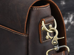 Cool Leather Mens Vintage Briefcases Work Bag Business Bag Handbag Laptop Bag For Men - iwalletsmen