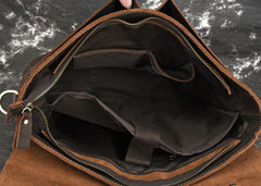 Cool Leather Mens Vintage Briefcases Work Bag Business Bag Handbag Laptop Bag For Men - iwalletsmen