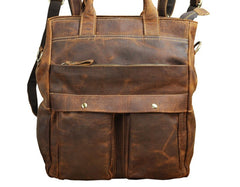 Cool Leather Vintage Brown Handbag Mens Backpacks Travel Backpack School Backpack for Men - iwalletsmen