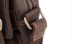 Cool Leather Vintage Mens Brown Small Side Bag Small Shoulder Bags For Men - iwalletsmen