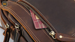 Cool Leather Vintage Small Side Bags Waist Bag Belt Pouch Small Shoulder Bags For Men - iwalletsmen