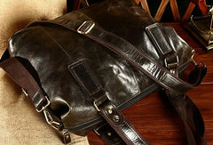 Cool Mens Leather Handbag Messenger Bag Cross Body Bags For Men - iwalletsmen