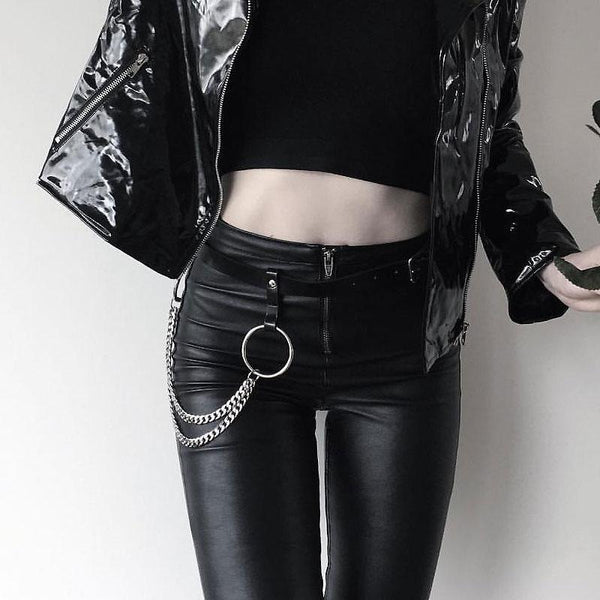 Cool Womens Mens Big Rings Double Pants Chain Jeans Chain Jean Chain Wallet Chain For Men - iwalletsmen