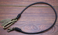 Cool Men's Feather Leather Key Chain Pants Chain Biker Wallet Chain For Men - iwalletsmen