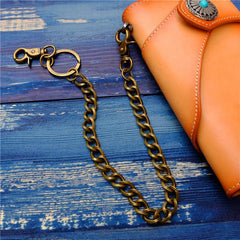 Badass Men's Brass Pants Chain Jeans Chain Jean Chain Punk Fashion Gold Wallet Chains For Men - iwalletsmen