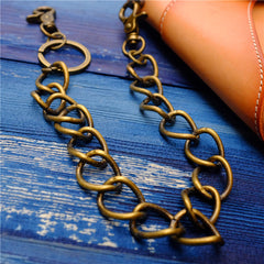Cool Men's Brass Pants Chains Punk Fashion Gold Wallet Chains For Men - iwalletsmen