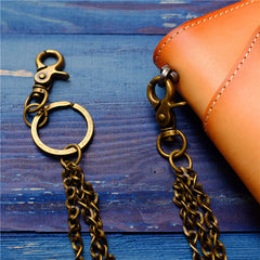 Cool Men's Brass Pants Chain Punk Fashion Gold Wallet Chains For Men - iwalletsmen