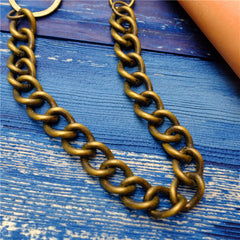Cool Men's Brass Pants Chain Punk Fashion Gold Wallet Chains For Men - iwalletsmen