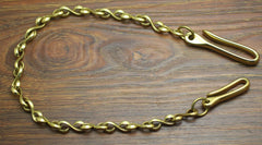 Cool Men's Handmade Brass S Hook Tail Pants Chain Biker Wallet Chain For Men - iwalletsmen