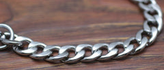 Cool Men's Handmade Silver Stainless Steel Pants Chain Biker Wallet Chain For Men - iwalletsmen