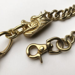 Cool Men's Brass Chinese Dragon 18'' Pants Chains Biker Wallet Chain For Men - iwalletsmen