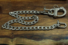 Cool Men's Silver Stainless Steel Long Key Chain Pants Chain Biker Wallet Chain For Men - iwalletsmen