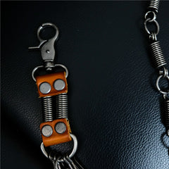 Cool Men's Silver Long Pants Chain Punk Long Biker Wallet Chain For Men - iwalletsmen