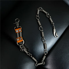 Cool Men's Silver Long Pants Chain Punk Long Biker Wallet Chain For Men - iwalletsmen