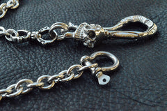 Cool Men's Stainless Steel Silver Pants Chain Biker Wallet Chain Key Chain Belt Chain For Men - iwalletsmen