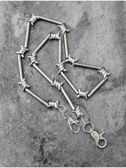 Cool Men's Rock Puck Long Stainless Steel Pants Chain Biker Wallet Chain For Men - iwalletsmen