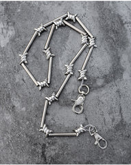 Cool Men's Rock Puck Long Stainless Steel Pants Chain Biker Wallet Chain For Men - iwalletsmen