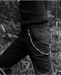 Cool Men's Rock Puck Long Stainless Steel Pants Chain Biker Wallet Chain For Men - iwalletsmen