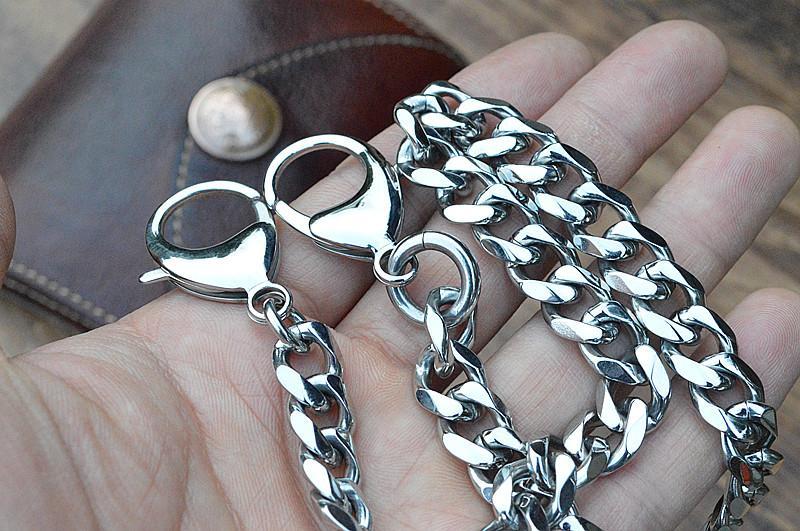 Cool Men's Women's Stainless Steel 18'' Silver Wallet Chain Pants Chai –  iwalletsmen