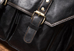 Cool Mens Leather 14inch Laptop Backpack Travel Backpacks Leather School Backpack for Men - iwalletsmen