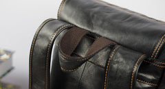 Cool Mens Leather 14inch Laptop Backpack Travel Backpacks Leather School Backpack for Men - iwalletsmen