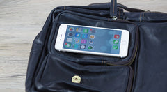 Cool Mens Leather 14inch Laptop Backpack Travel Backpacks Leather School Backpack for Men - iwalletsmen