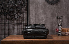 Cool Mens Leather 14inch Laptop Backpack Travel Backpacks Leather School Backpack for Men - iwalletsmen