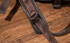 Cool Mens Leather 15inch Laptop Backpack Satchel Backpack Leather School Backpack for Men - iwalletsmen