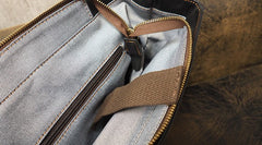Cool Mens Leather 15inch Laptop Backpack Travel Backpack Leather School Backpacks for Men - iwalletsmen