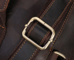 Cool Mens Leather Barrel Backpack Overnight Bag Travel Backpack Weekender Bag for men - iwalletsmen