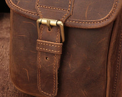 Cool Mens Leather Sling Bag One Shoulder Backpack Sling Crossbody Bag For Men - iwalletsmen