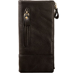 Cool Mens long Wallet Leather Bifold Wallet Long Wallets for Men - iwalletsmen