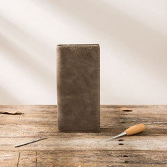 Cool Mens long Wallet Leather Vintage Wallet Long Wallets for Men - iwalletsmen