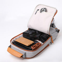 Cool Oxford Fabric Men's Black Chest Bag One Shoulder Backpack Sling Bag For Men - iwalletsmen