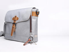 Cool Oxford Cloth Gray Men's Shoulder Bag Messenger Bag Side Bag For Men - iwalletsmen